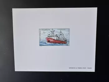 St-Pierre et Miquelon 1987 YT 482 Luxusprobe Schiff La Normande