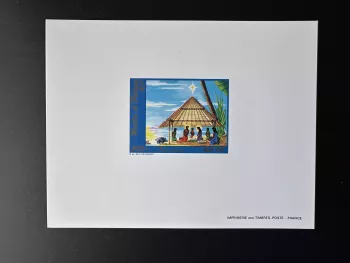 Wallis Futuna 1987 YT PA 159 Luxusprobe Weihnachten Krippe Tropen
