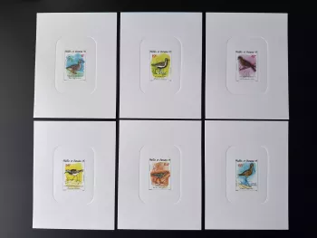 Wallis and Futuna 1987 YT 369-374 luxury event Birds Wildlife Birdlife Shorebird