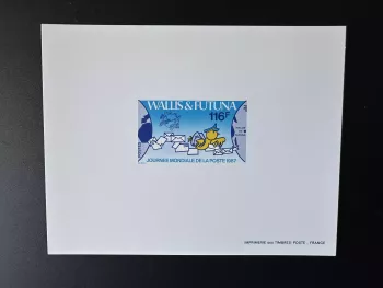 Wallis Futuna 1987 YT 368 Luxusprobe Weltposttag UPU