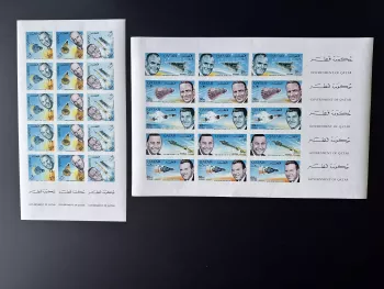Qatar 1966 Mi. Bl. 142-149B ND Espace Astronaute Capsule Spatiale Apollo