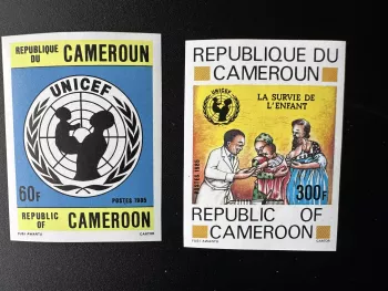 Cameroun 1985 Mi. 1083-1084 ND UNICEF Survie Enfant Santé Médecine
