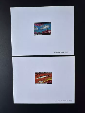 Afars and Issas 1977 Mi. 167 - 168 luxury fish proof
