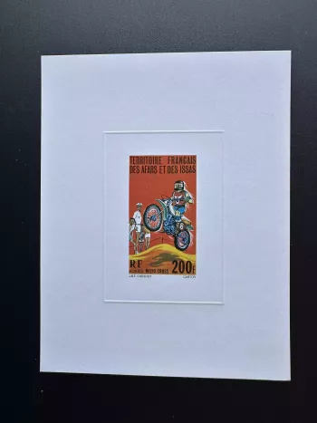 Afars and Issas 1977 Mi. 163 luxury event Motocross Sport