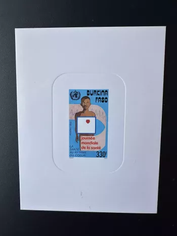 Burkina Faso 1992 Mi. 1269 épreuve de luxe Journée mondiale de la santé OMS