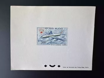 Madagascar 1963 Mi. 493 luxury test Commercial Aviation Airplane Air