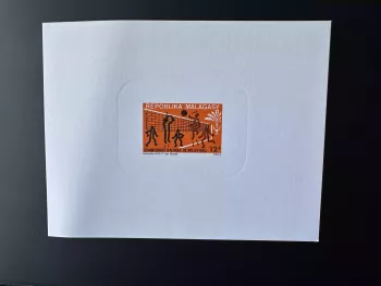 Madagascar 1972 Mi. 660 épreuve de luxe Championnat Afrique Volley-ball Sport