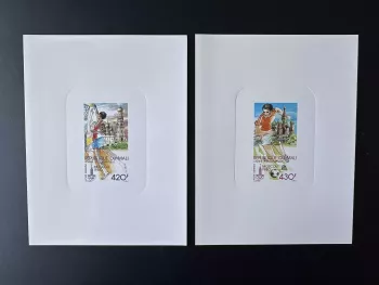 Mali 1979 Mi. 686 - 687 épreuve de luxe JO Moscou Basket Football Olympic Games