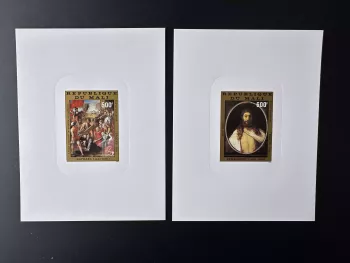 Mali 1981 Mi. 849 - 850 luxury proof Art Raphael Rembrandt Painting Religion
