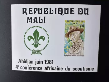Mali 1981 Mi. Bl. 16 Luxusprobe Pfadfinder Abidjan Afrika-Konferenz
