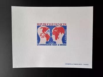 Niger 1979 Mi. 668 épreuve de luxe Communication Télécommunications Philatelie