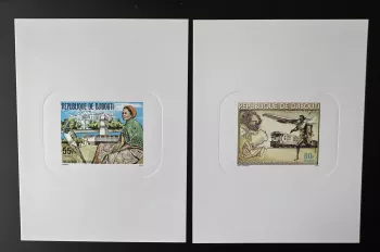 Djibouti 1979 Mi. 251 - 252 luxury proof Philexafrica Transport Communication
