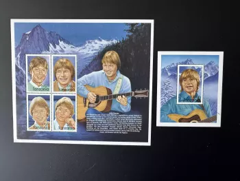 Tanzanie 1998 Bl. ?  John Denver musique folk guitare montagnes chanteur