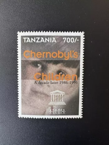 Tanzanie 1997 Mi. 2627 Chernobyl catastrophe nucléaire enfants UNESCO 1986-1996