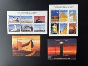 Tanzanie 1997 Mi. 2776-2787 Bl. 377-378 Merveilles Monde Ancien Moderne