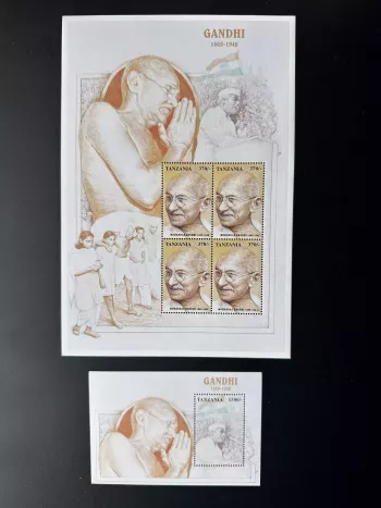 Tanzanie 1998 Mi. 3125 Bl. 420 Gandhi Mahatma Personnalité Politique Inde