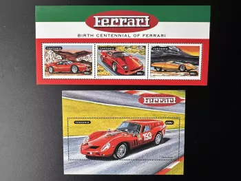 Tanzania 1998 Mi. 3131 - 3133 Bl. 422 Ferrari Auto Car Luxury Sport Race F40