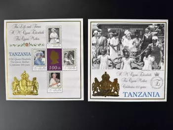 Tanzanie 1999 Mi. Bl. 459 Famille Royale Queen Mother Elizabeth Centenaire