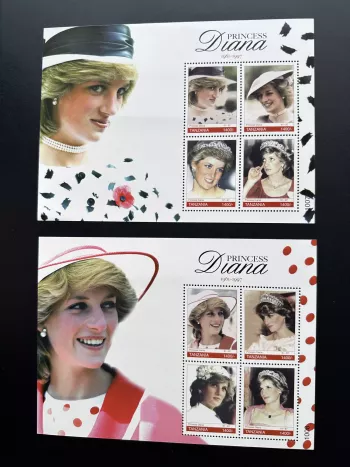Tanzanie 2010 Mi. Bl. 4722 - 4729 Princesse Diana Lady Di Royauté Famille Royale