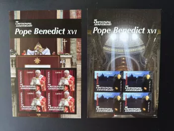 Tanzanie 2010 Mi. Bl. 4743-4744 Pape Benedict XVI 5ème anniversaire pontificat