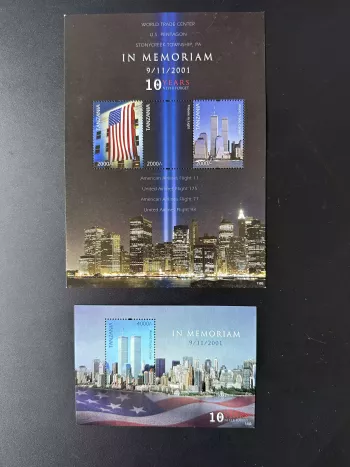 Tanzanie 2011 Mi. 4835 - 4837 Bl. 647 World Trade Center 11 septembre 2001