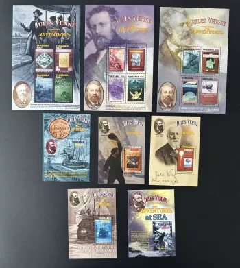 Tansania 2005 Mi. Bl. 4269-4280 576-580 Jules Verne Literatur Schriftsteller