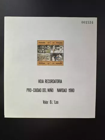 Panama 1980 Mi. Bl. ? Weihnachten Pro-Ciudad del Niño Kinder Wohlfahrt