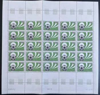 Afars and Issas 1974 YT 387 sheet football soccer world cup Munich FIFA
