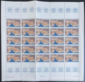 Afars et Issas 1968 YT PA 59 planche sheet carte Karte géographie topographie