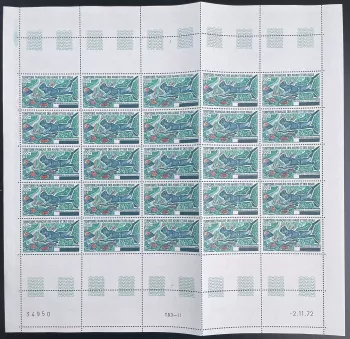 Afars and Issas 1974 YT PA 99 sheet fish marine wildlife ocean sea hunting
