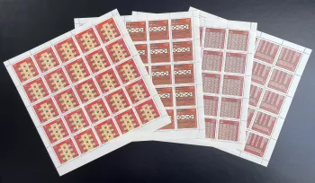 Algerien 1997 YT 1139-1142 Bogen geometrische Webmuster Textilien
