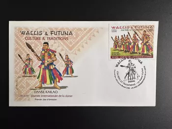 Wallis et Futuna 2020 YT 926 FDC Danse Kailao Culture Traditions Journée