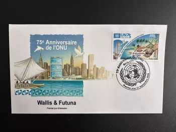 Wallis und Futuna 2020 YT 932 FDC 75 Jahre UNO Gesunde Erde Fauna