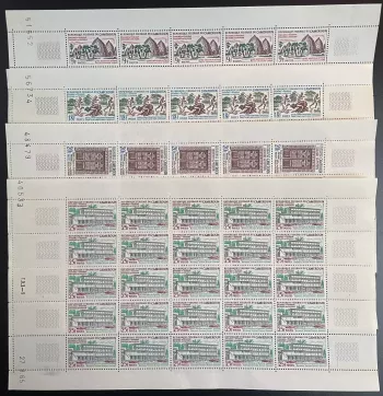 Kamerun 1965 YT 409-412 Bogen Folklore und Tourismus