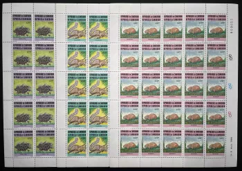 Kamerun 1985 YT 771-773 Bogen Stachelschwein Eichhörnchen Igel Fauna