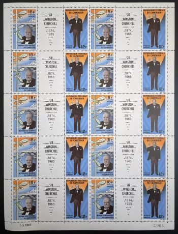 Cameroun 1965 YT PA 67A planche Winston Churchill bateau politique