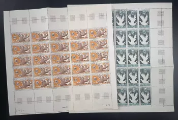 Cameroun 1970 YT PA 158-159 planche ONU droits humains Nations Unies colombe