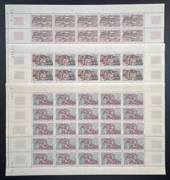 Cameroun 1972 YT PA 202-204 planche Jeux Olympiques Munich boxe équitation