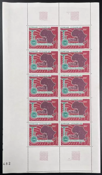 Central African Republic 1967 YT PA 49 sheet Union Malagasy