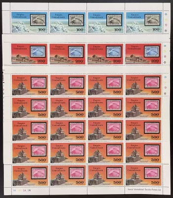 Central African 1977 YT PA 167-169 sheet Zeppelin aviation air transport