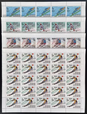 Zentralafrika 1979 YT PA 208-211 Winterolympiade Lake Placid Ski