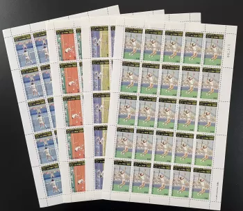 Central African 1986 YT PA 353-356 sheet Olympic games Seoul tennis sport
