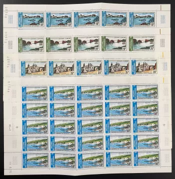 Komoren 1973 YT 80-83 Luftfahrt Tourismus Moroni Architektur