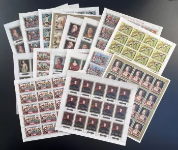 Comoros 1979 YT 292-307 overloaded sheet paintings art portrait animal