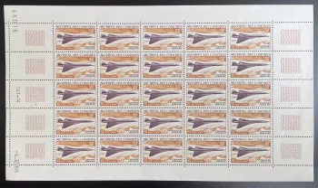 Comoros 1969 YT PA 29 sheet Concorde aircraft supersonic transport aviation