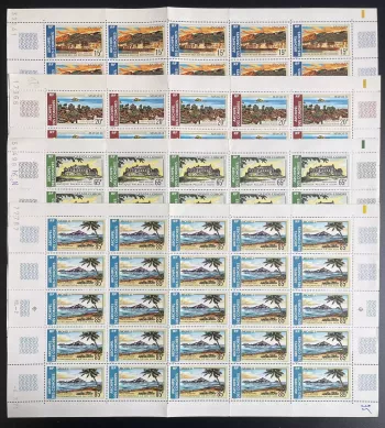 Komoren 1971 YT PA 32-35 Bogen Landschaften Tourismus Architektur Natur