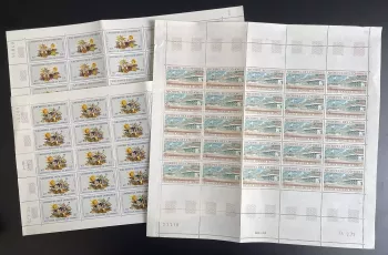 Comoros 1972 YT PA 39-41 sheet Moroni airport terminal aviation transport