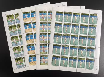 Comores 1987 YT PA 233-236 planche Jeux Olympiques Olympic Games Seoul tennis