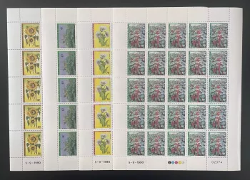 Congo 1990 YT 875-878 planche fleurs nature botanique botanical