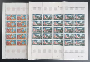 Kongo 1967 YT PA 60-61 Bogen Jamboree Pfadfinder Gebirge Natur